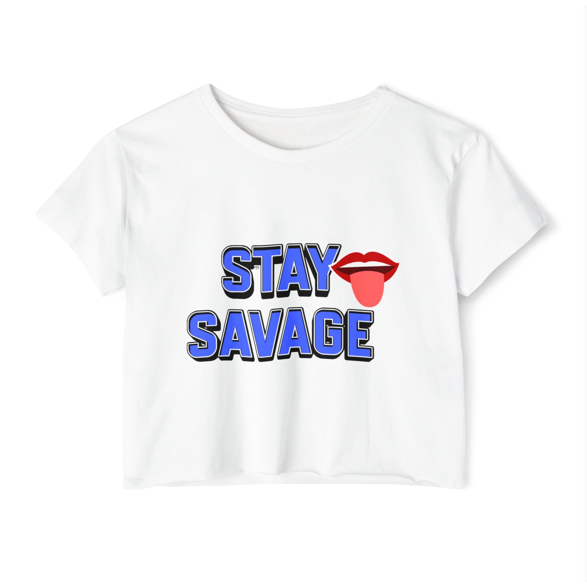 Stay Savage Crop Top — Women's Festival Graphic Tee