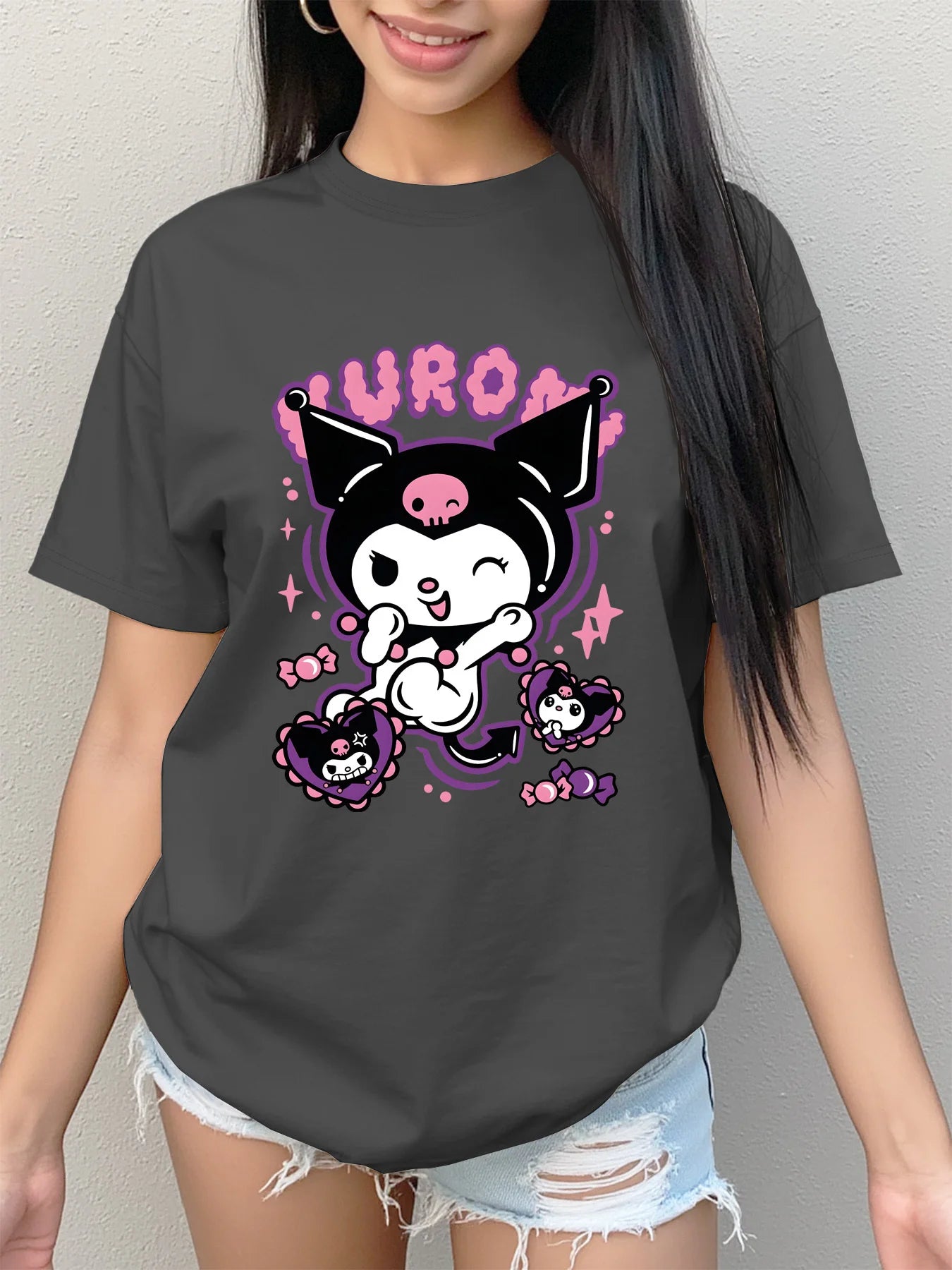 Summer  Women's T-shirt - Kuromi Pattern