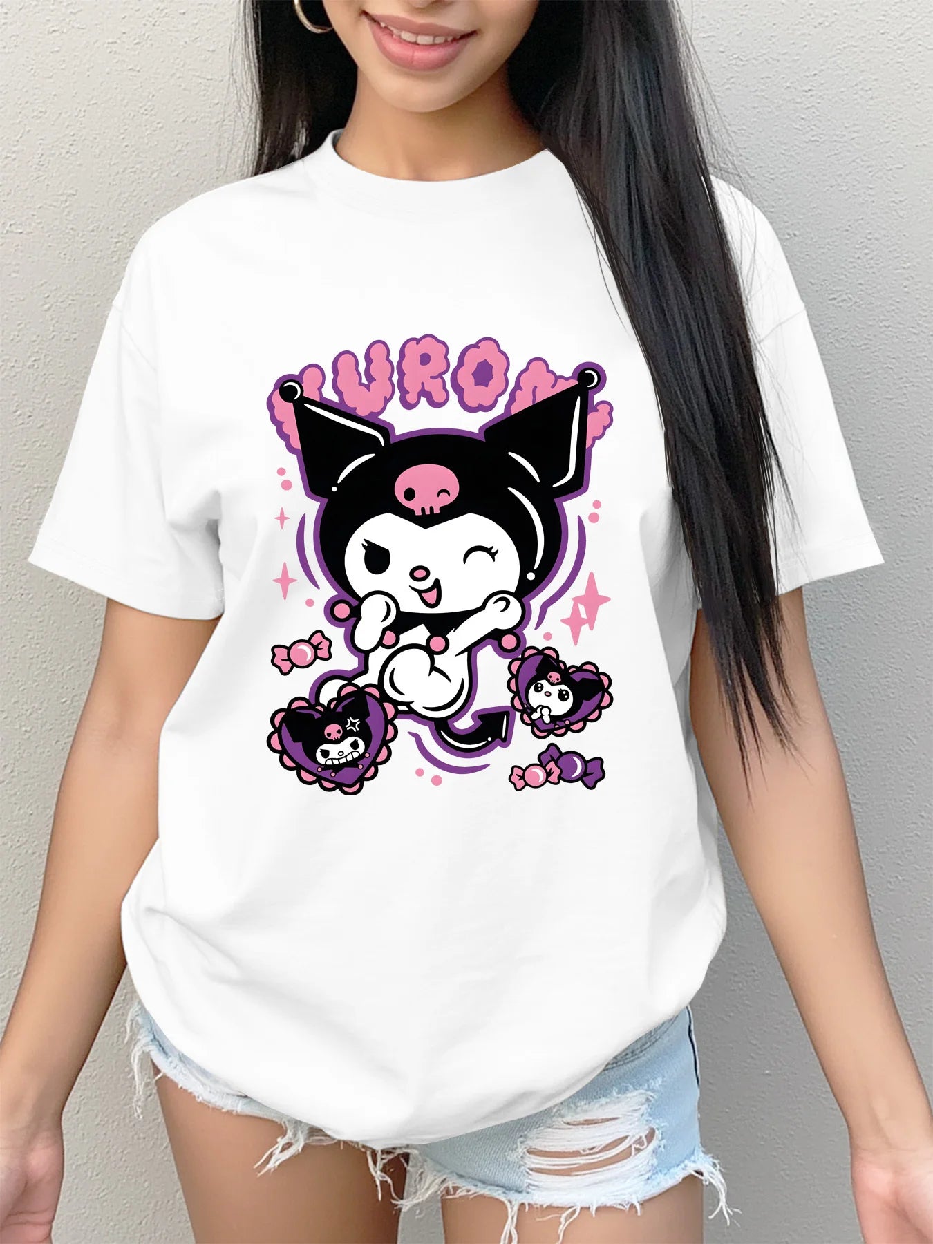 Summer  Women's T-shirt - Kuromi Pattern