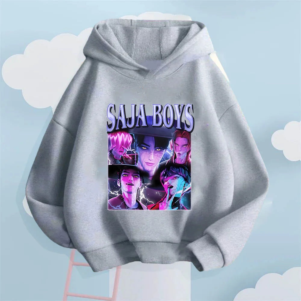 A Global Trendsetter! Saja Boys' Printed Kids' Hooded Sweatshirt.