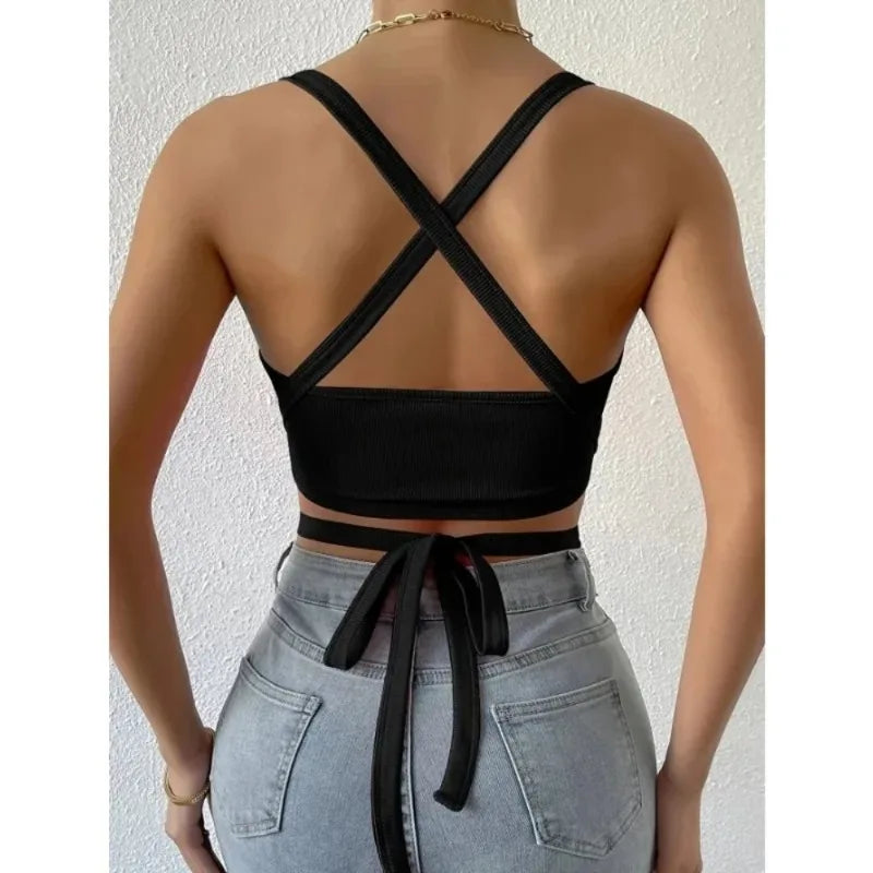 Moderne Cross-Waist Tank Top