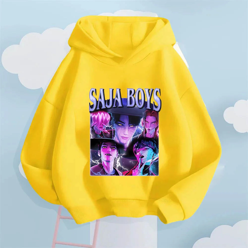 A Global Trendsetter! Saja Boys' Printed Kids' Hooded Sweatshirt.