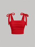 Romantic Ruched Bodice Tank
