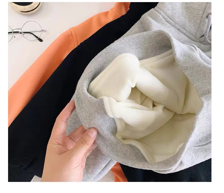 Hooded sweatshirt street style cartoon