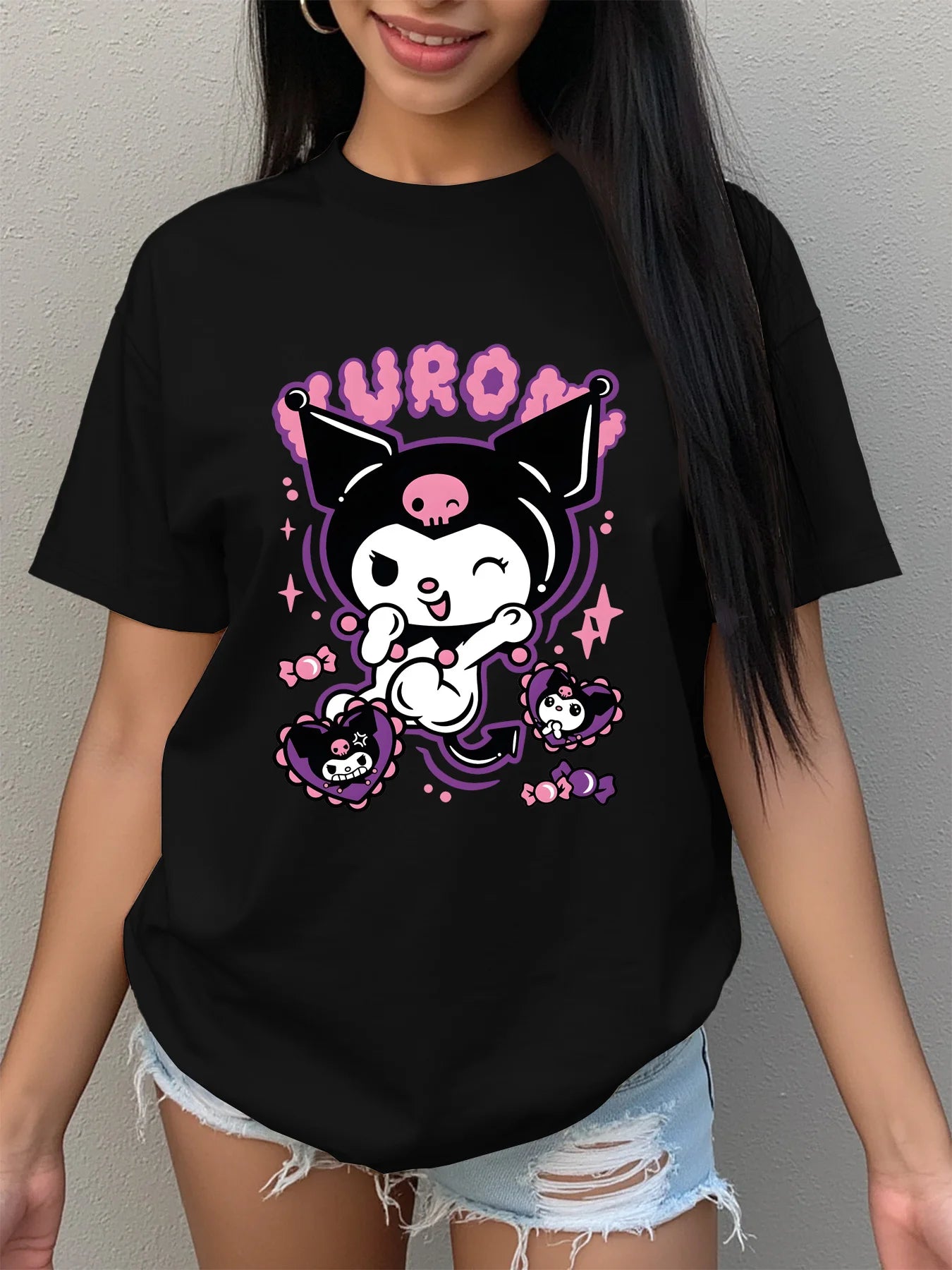Summer  Women's T-shirt - Kuromi Pattern