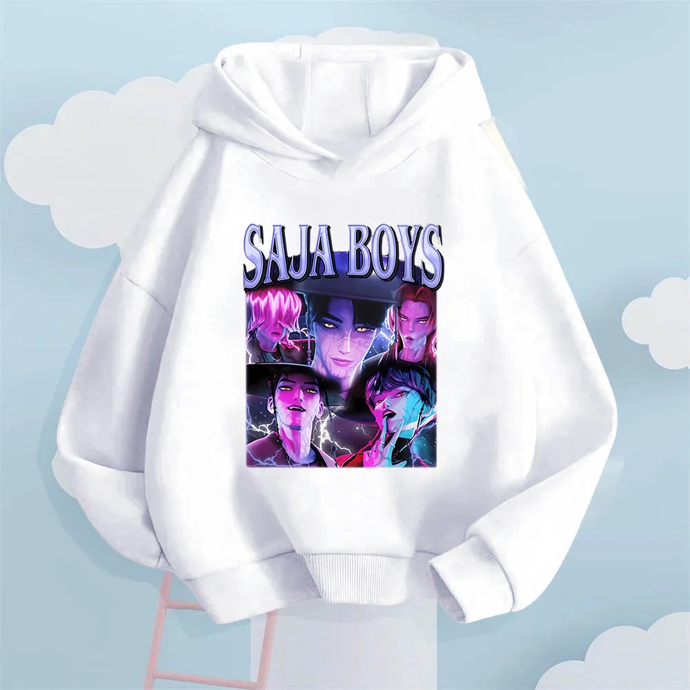 A Global Trendsetter! Saja Boys' Printed Kids' Hooded Sweatshirt.