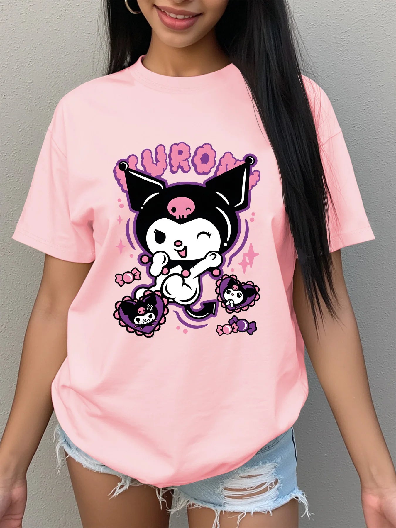 Summer  Women's T-shirt - Kuromi Pattern